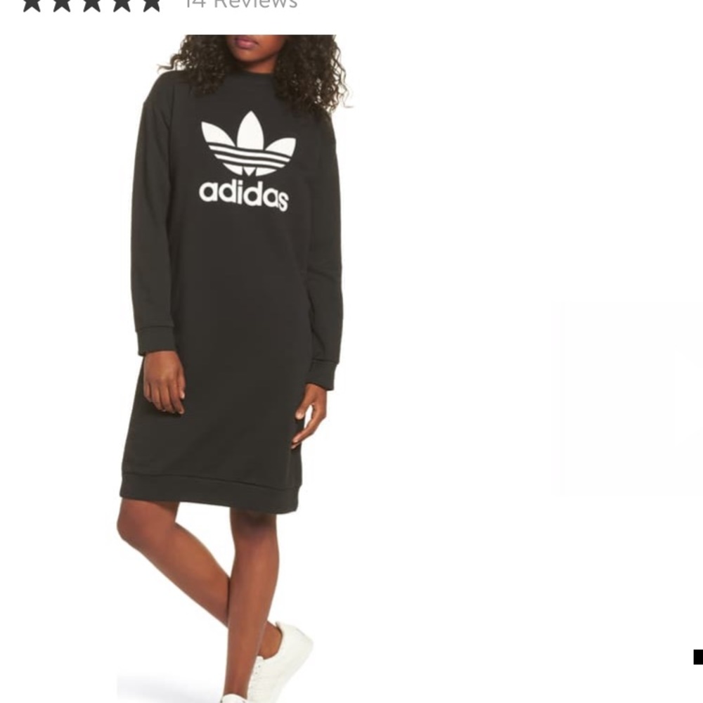 Adidas sweatshirt dress.